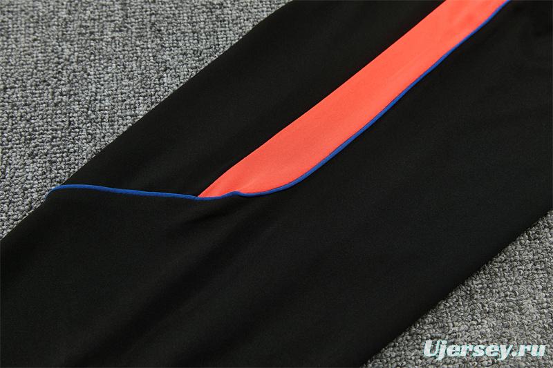Player Version 26/27 Paris Black Half Zipper Jacket+Long Pants