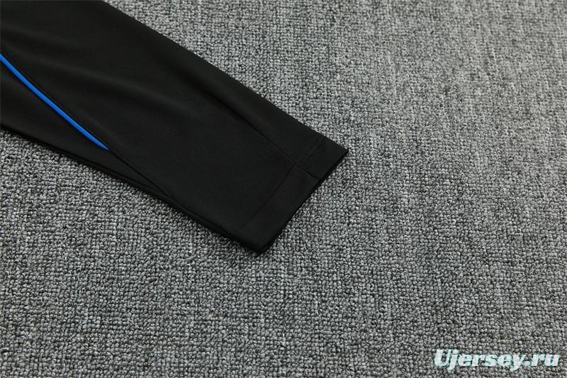 Player Version 26/27 Paris Black Half Zipper Jacket+Long Pants