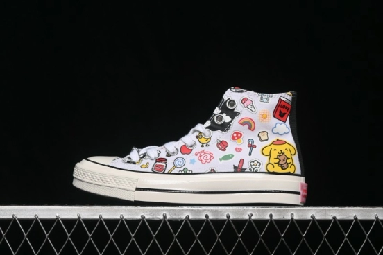 Converse x Hello Kitty and Friends Picnic Chuck Taylor All Star Hi Top Skate Shoes - A17696C