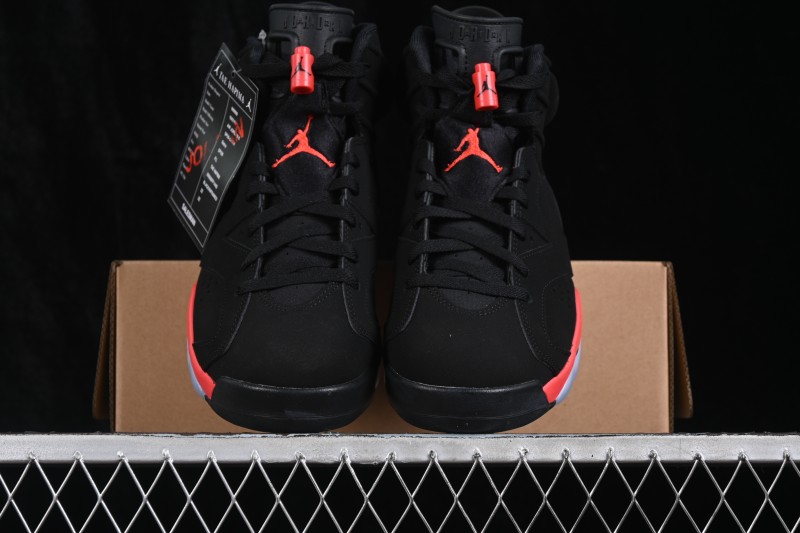 Nike Air Jordan 6 Retro Basketball Shoes with Infrared Accents - CT8529-001