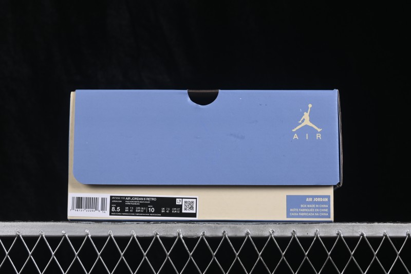 Nike Air Jordan 6 Retro 'Sashiko' Basketball Shoes with Blue Accents and Stitch Detailing - IR7255-110