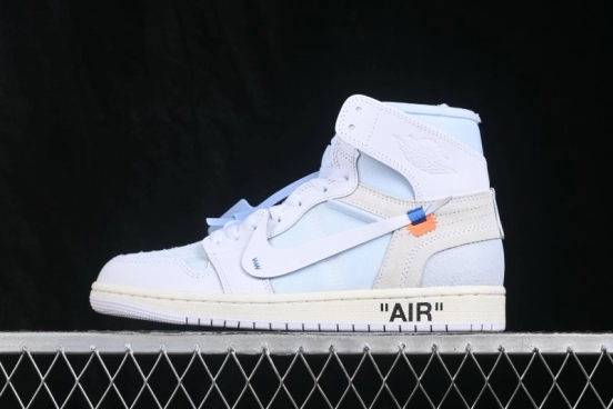 Nike Off White x Air Jordan 1 Retro High Basketball Shoes White - AA3834-100
