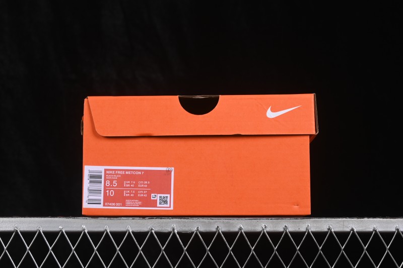 Nike Free Metcon 7 Breathable Mesh Lace-Up Trainers with Cushioned Sole - II7406-001