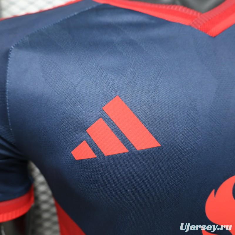 Player Version 26/27 Manchester United Navy & White V-Panel Away Jersey