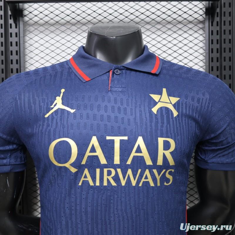 Player Version 26/27 PSG Blue Polo Collar Jersey