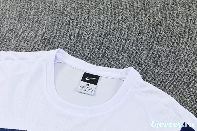 26/27 Paris Saint-Germain White Short Sleeve+Soccer Shorts