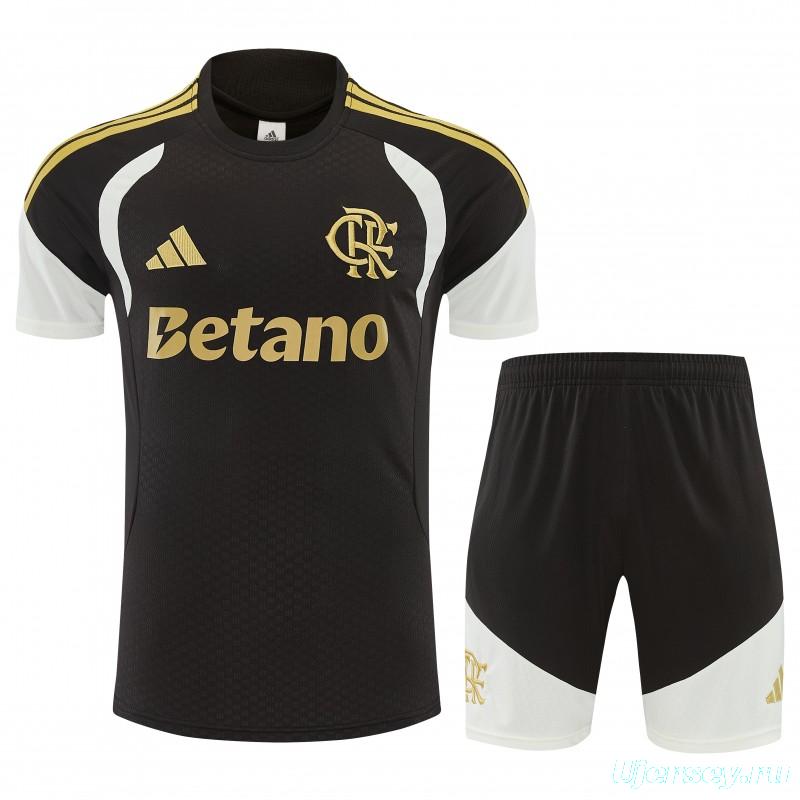 26/27 Flamengo Black Short Sleeve+Soccer Shorts