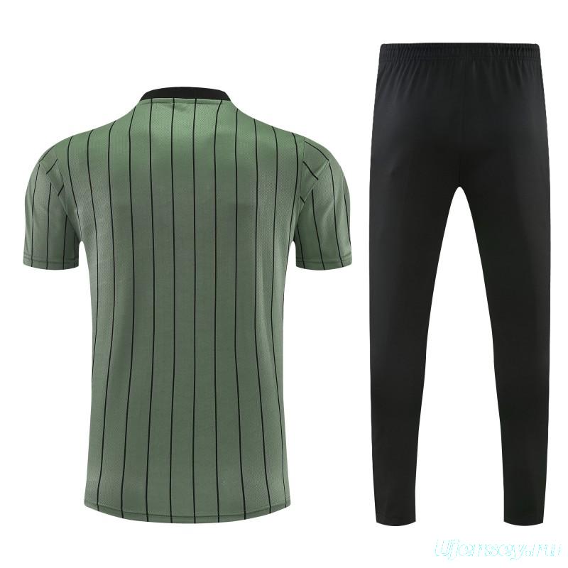 26/27 Bayern Dark Green Short Sleeve Tracksuit + Long Pants