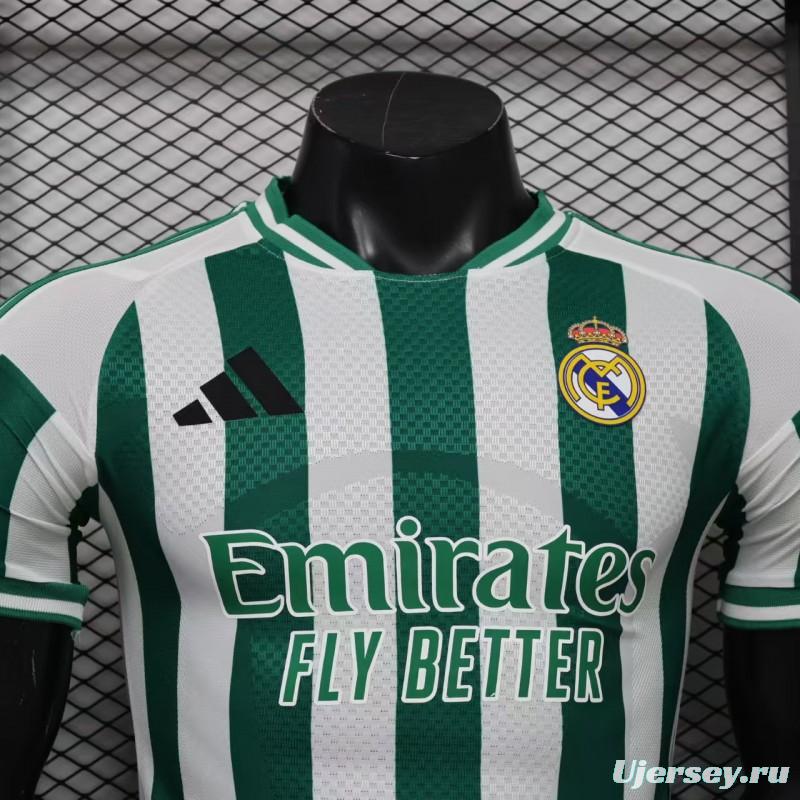 Player Version 26/27 Real Madrid Green & White Stripes Special Edition Jersey