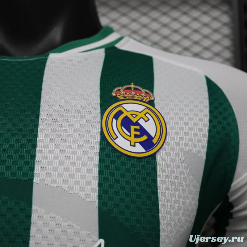 Player Version 26/27 Real Madrid Green & White Stripes Special Edition Jersey