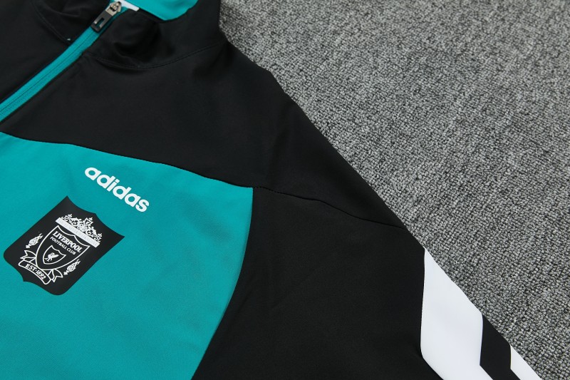 26/27 Liverpool  Teal & Black Full Zipper Jacket Tracksuit + Long Pants