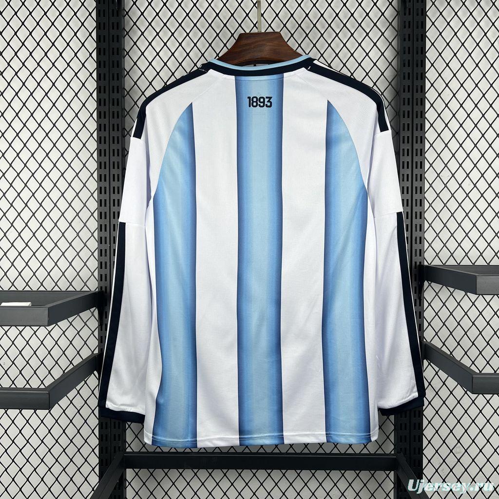 2026 Mens Argentina World Cup Home Long Sleeve Jersey