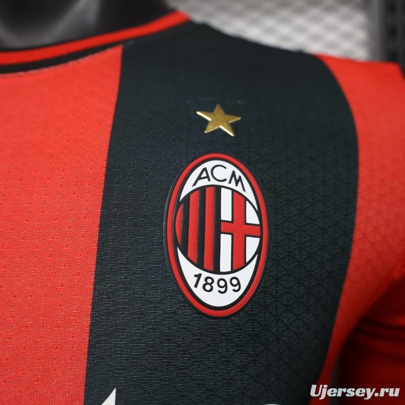 Player Version 26/27 AC Milan Home Long Sleeve Jersey