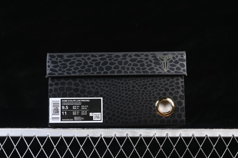 Nike Kobe 9 Stitches Low Basketball Shoes with 3D Flyknit Upper and Carbon Fiber Plate - IM0465-500