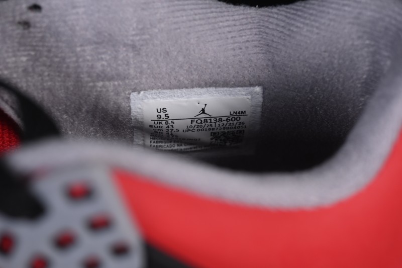 Nike Air Jordan 4 Retro Basketball Shoes in Toro Red with Iconic Design - FQ8138-600