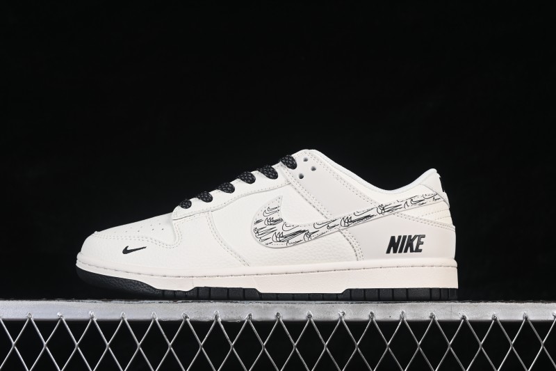 Nike SB Dunk Low Cream White Premium Custom Low-Top Skateboarding Shoes - HH7518-093