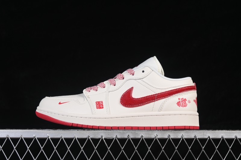 Nike Air Jordan 1 Low Year of the Horse Limited Edition Premium Casual Basketball Shoes - MZ9588-845