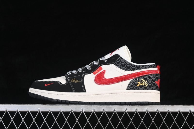 Nike Air Jordan 1 Low Year of the Horse Premium Custom Low-Top Retro Basketball Shoes - MZ9588-843