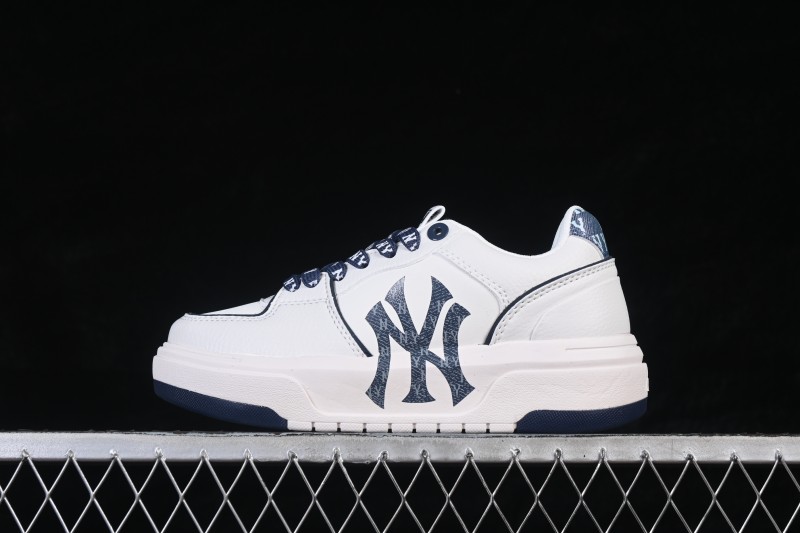 MLB New York Yankees Bigball Chunky Liner Denim Monogram Sneakers with Elevated Sole - 3ASXM046N50NYS