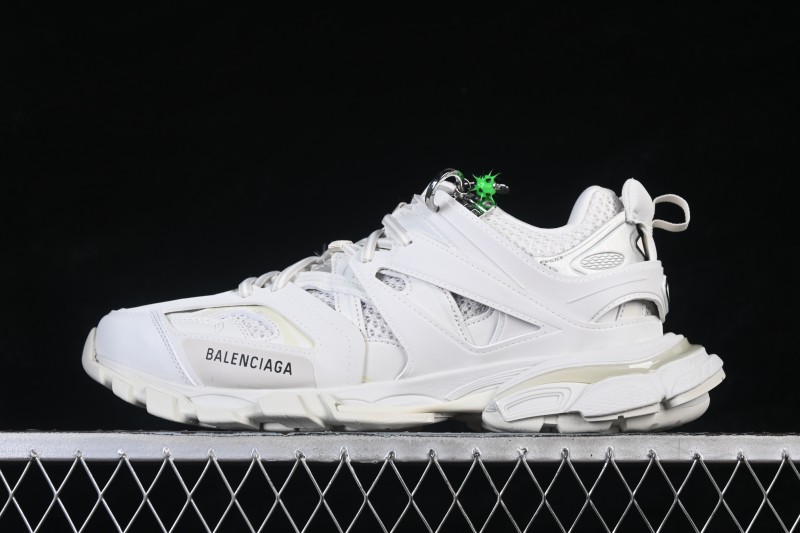 Balenciaga Track Charms Man Retro Running Shoes with Transparent Heel Strap - WTRHM9000