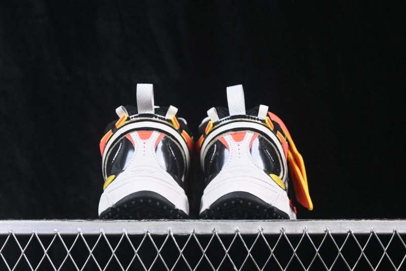 Off-White c/o Virgil Abloh Retro Running Shoes Black Silver Red - AJF6