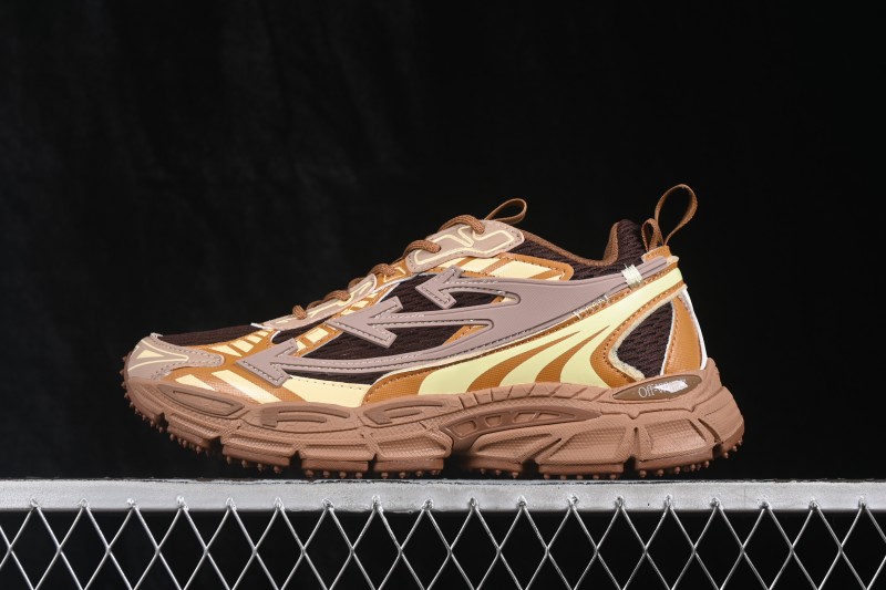 Off-White c/o Virgil Abloh Retro Running Shoes with Signature Design - AJF6