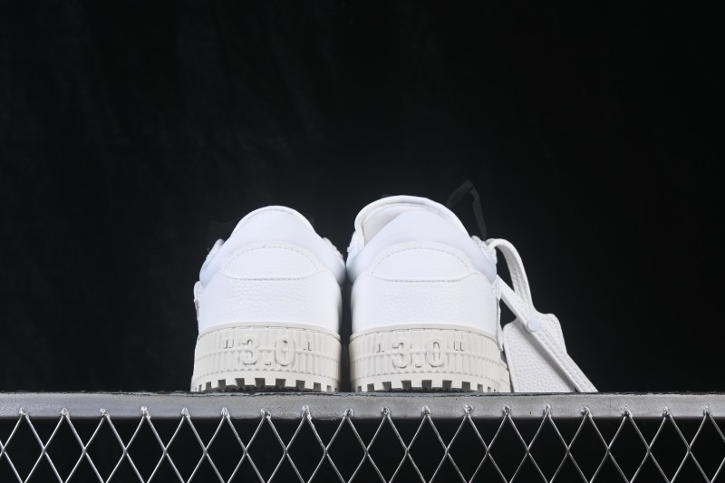 Off-White 3.0 Court Round-Toe Lace-Up Low-Top Casual Skate Shoes - AJF6