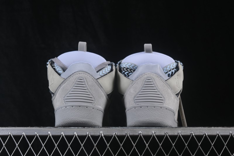Lanvin Two-Tone Lace-Up Low-Top Casual Lifestyle Sneakers - AJE5