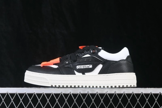 Off-White 3.0 Court Round-Toe Lace-Up Low-Top Casual Skate Shoes - AJD4