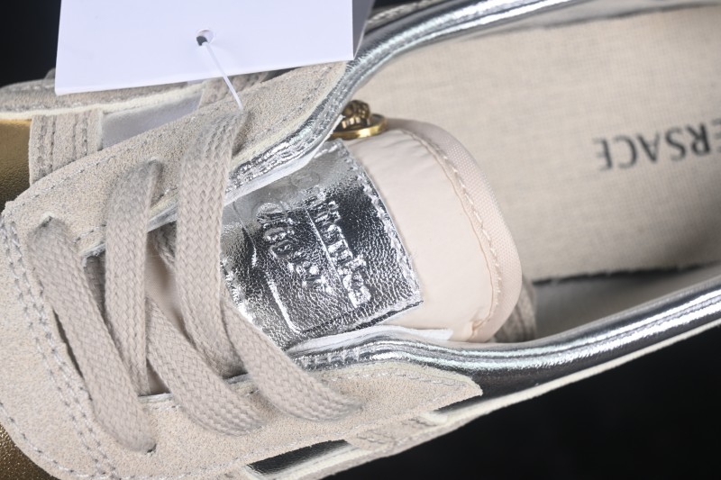 Versace x Onitsuka Tiger Tai-Chi Sakura Lace-Up Flat Low-Top Casual Sneakers - G.C3