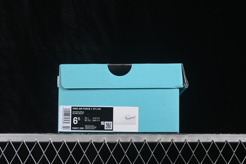 Nike Air Force 1 '07 Low Ice Blue Leopard Shadow Hand-Painted Sneakers - FB8971-008