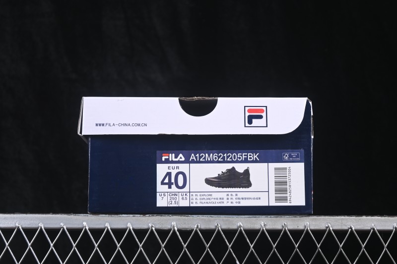 Fila Nuvole 4 Run Running Shoes with Thick Sole and Cushioning - A12M621205FBK