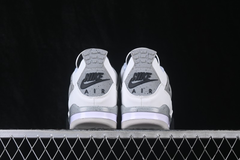 Nike Air Jordan 4 Retro White Cement Basketball Shoes - 840606-192