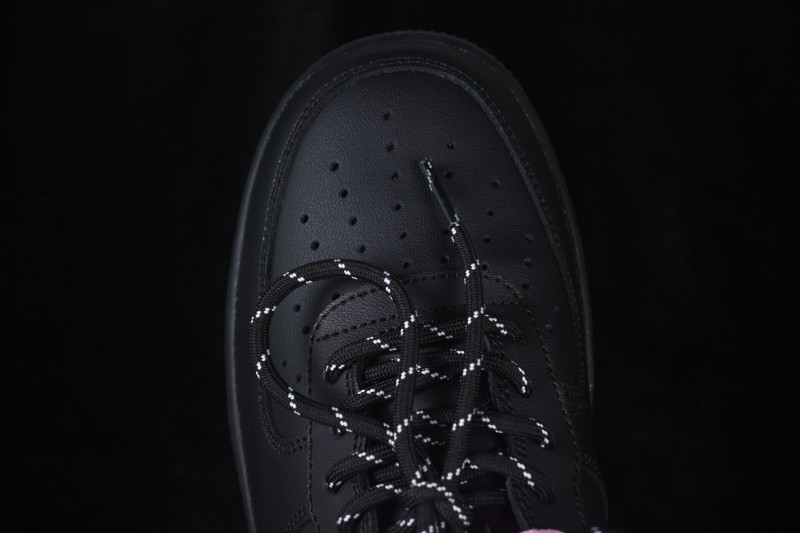 Nike Air Force 1 '07 Low Black Peach Berry Hand-Painted Graffiti Low-Top Casual Skateboard Shoes - CW2288-512