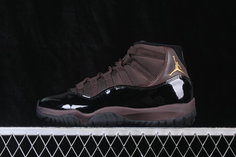 Air Jordan 11 Retro AJ11 Black Brown Basketball Shoes - CT8012-200