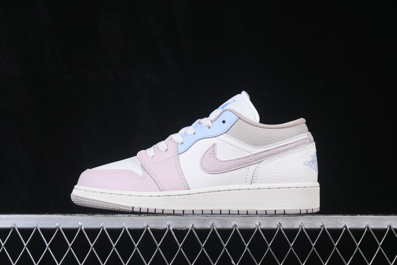 Nike Air Jordan 1 Low AJ1 White Pink Blue Low-Top Retro Cultural Basketball Shoes - IV3219-161