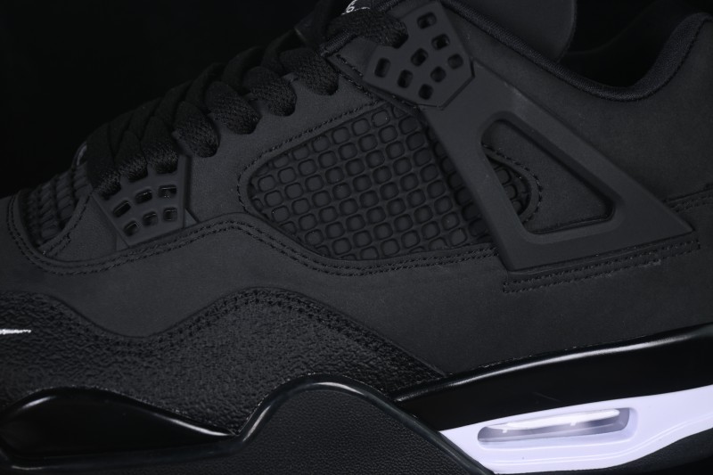 Nike Air Jordan 4 Retro x Nigel Sylvester Collaboration Black Shoes - HF4340-001