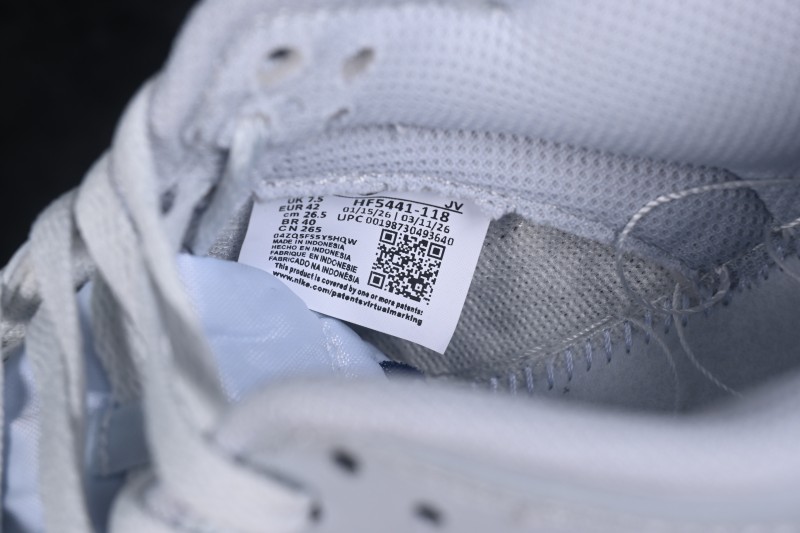 Nike SB Dunk Low White Grey Blue Low-Top Casual Skate Shoes - HF5441-118
