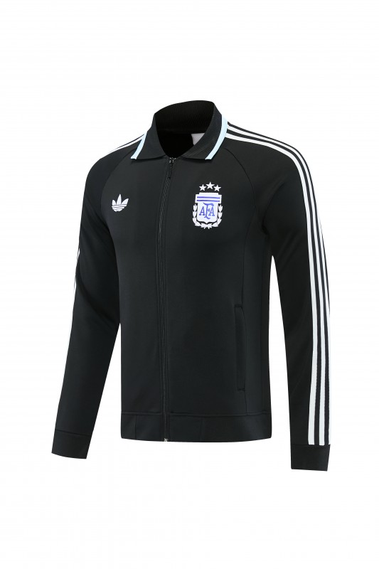 26/27 Argentina 06 Black Full Zipper Jacket + Long Pants