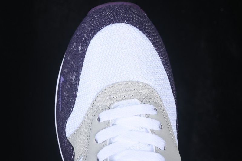 Nike Air Max 1 Retro Running Shoes with Half-Sole Air Cushion - 394505-100