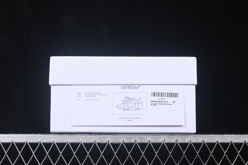 Off-White Out Of Office Low-Top Sneakers Classic White Black - WMD4