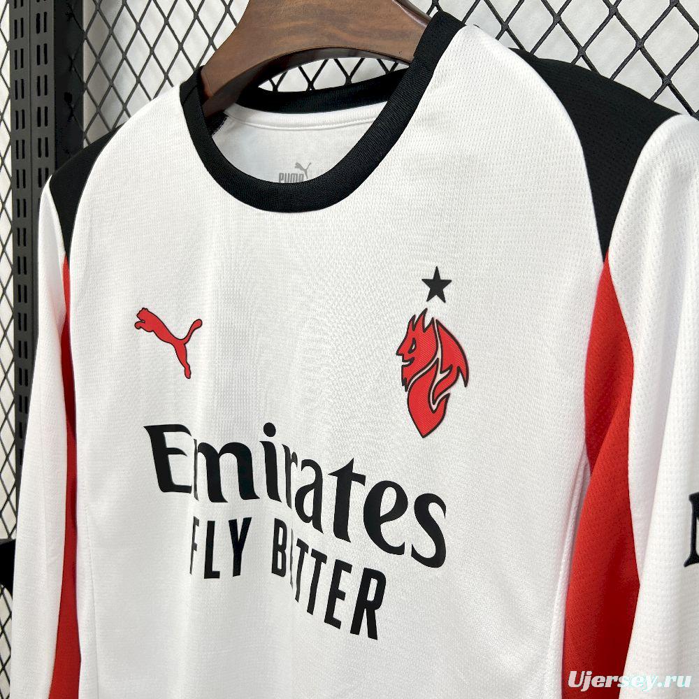 2025/26 Mens AC Milan Away Long Sleeve Jersey