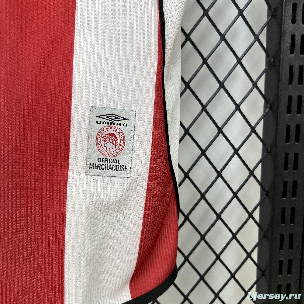 2001/02 Retro Olympiacos FC Home Jersey