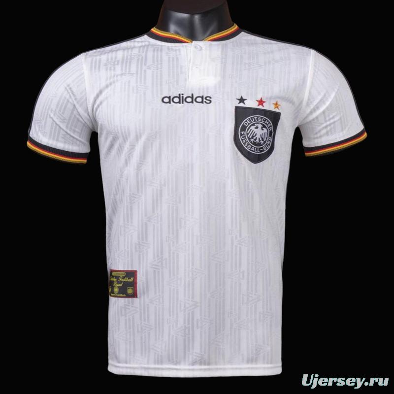 Retro 1996 Germany Home Soccer Jersey