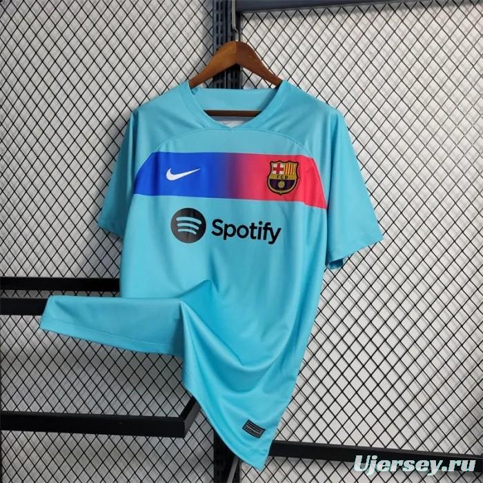 23/24 Barcelona Away Blue Jersey