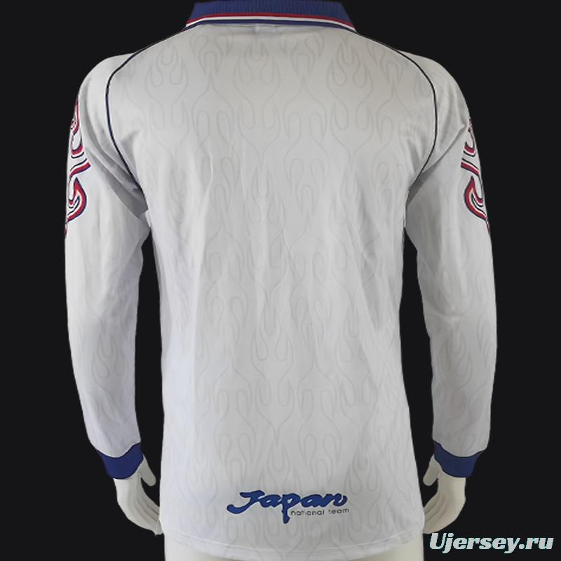 Retro 1998 Japan White Long Sleeve Jersey