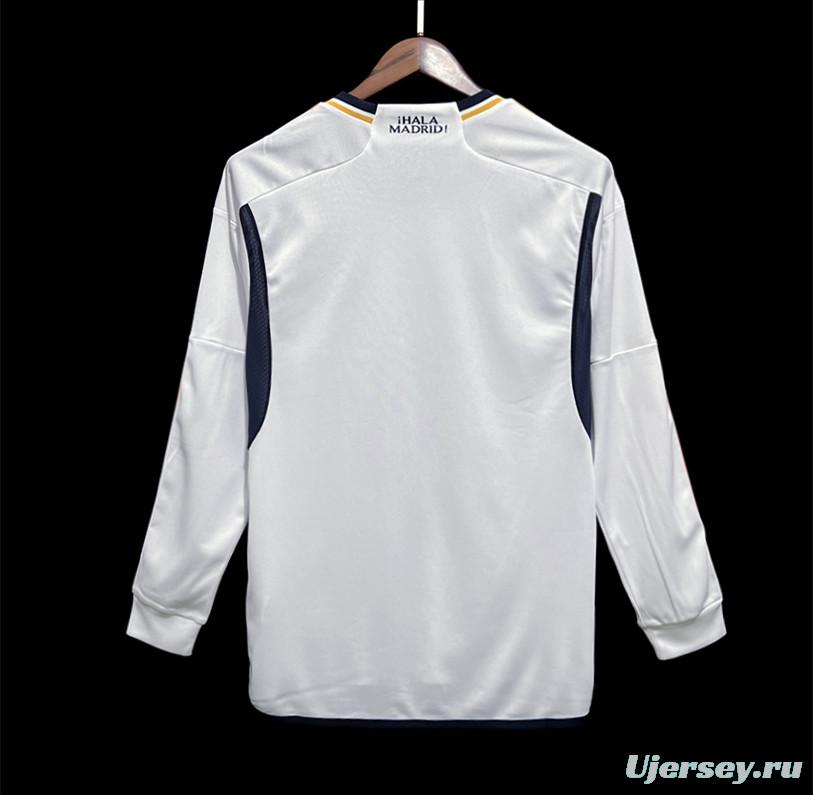 23/24 Real Madrid Home Long Sleeve Jersey