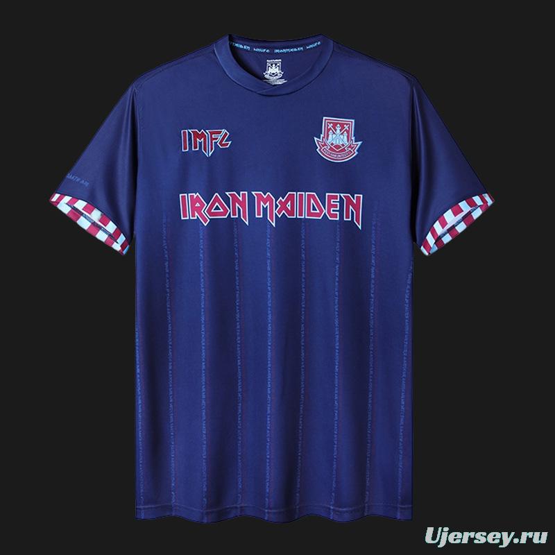 Retro 22/23 Iron Maiden X West Ham Navy Jersey