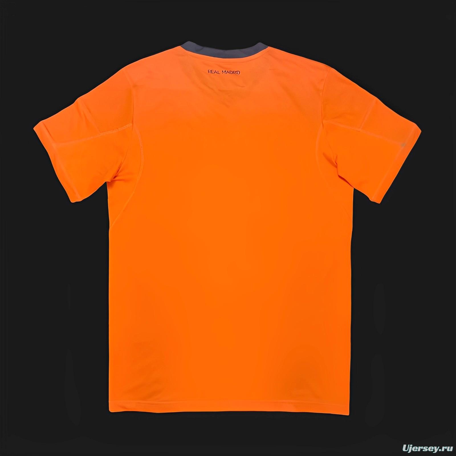 Retro 13/14 Real Madrid Third Orange Jersey Worn By Ronaldo