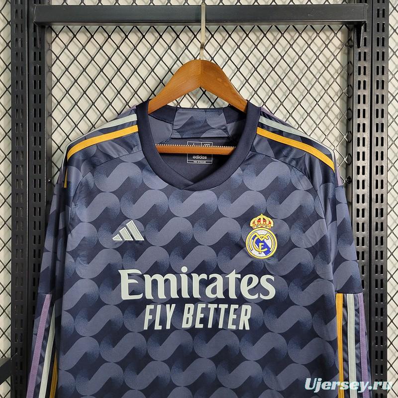 23/24 Real Madrid Away Long SLeeve Jersey